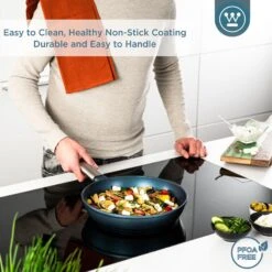 Westinghouse Koekenpan Performance - Bravery Blue - ø 28 Cm - Standaard Anti-aanbaklaag -Huis Keuken WCFP0095024BL 4 1