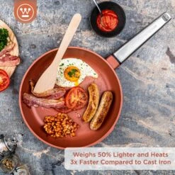 Westinghouse Koekenpan Performance - Rebel Red - ø 28 Cm - Standaard Anti-aanbaklaag -Huis Keuken WCFP0095024OR 2 1