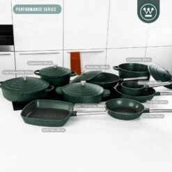 Westinghouse Koekenpan Performance - Gracious Green - ø 28 Cm - Standaard Anti-aanbaklaag -Huis Keuken WCFP0095024SG 6 1