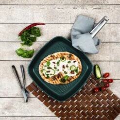 Westinghouse Grillpan Performance - Gracious Green - 28 X 28 Cm - Standaard Anti-aanbaklaag -Huis Keuken WCFP0095G28SG 8