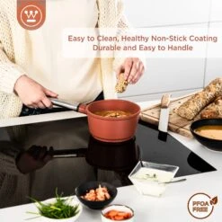 Westinghouse Steelpan Performance - Rebel Red - ø 18 Cm / 1.9 Liter -Huis Keuken WCSP0095N18OR 4