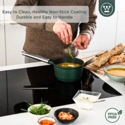 Westinghouse Steelpan Performance - Gracious Green - ø 18 Cm / 1.9 Liter -Huis Keuken WCSP0095N18SG 4