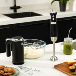 Westinghouse Handmixer Retro Collections - 6 Standen - Liquorice Black - WKHM250BK -Huis Keuken WKHM250BK Retro Hand Mixer 5 600x600 1