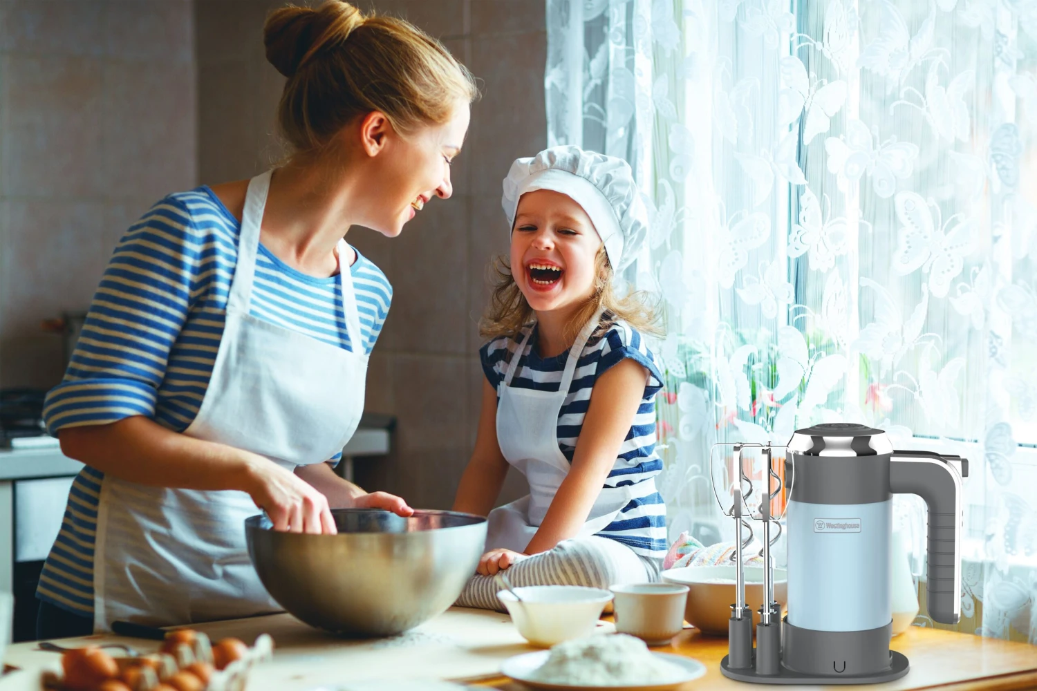 Westinghouse Handmixer Retro Collections - 6 Standen - Blauw - WKHM250BU 4 Westinghouse Handmixer Retro Collections - 6 Standen - Blauw - WKHM250BU - Afbeelding 2