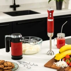 Westinghouse Handmixer Retro Collections - 6 Standen - Cranberry Red - WKHM250RD -Huis Keuken WKHM250RD Retro Hand Mixer 5 600x600 1