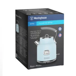 Westinghouse Waterkoker Retro Collections - 2200 W - Blauw - 1.7 Liter - WKWKH148BU -Huis Keuken WKWKH148BU Electric Kettle Retro BLUE Box