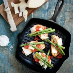 Le Creuset Grillpan Signature - Mat Zwart -26 X 26 Cm - Geëmailleerde Anti-aanbaklaag -Huis Keuken le creuset paistinpannu 1