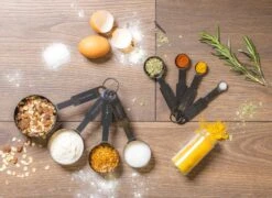 Sareva Maatschepjes - Zwart - 4-delig -Huis Keuken maatschepjes0 5 1