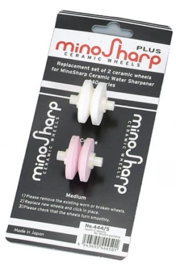 Minosharp Reserve Wieltjes Voor Minosharp Waterslijper 0440 - 2 Stuks -Huis Keuken minosharp slijpset verpakking 440