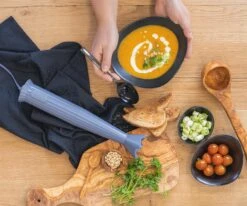 Alessi Staafmixer Set Plissé - Grijs - Michele De Lucchi - MDL10S G -Huis Keuken staafmixer 3 1