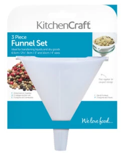 KitchenCraft Trechterset (ø 6.5, ø 8 En ø 10 Cm) 3-Delig -Huis Keuken vjmf4sztwespop2cevj3 01519